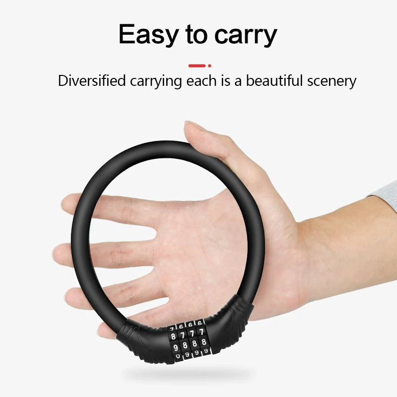 4-Digit Password Bicycle Code Lock Mountain Bike Security Anti-theft Lock US New
