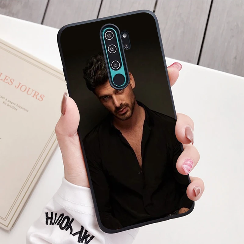 Michele Morrone black Silicone Phone Case For Redmi note 8 7 Pro S 8T for redmi 9 7A Cover Shell xiaomi leather case