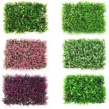 

40x60cm Artificial Green Plant Lawns Carpet for Home Garden Wall Landscaping Green Plastic Lawn Door Shop Backdrop Image Grass