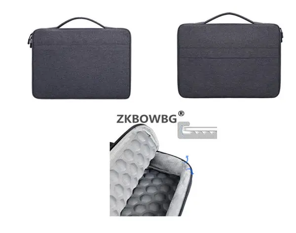Сумка портфель сумка рукав для lenovo Yoga 520 530 14 дюймов чехол для ноутбука 520-14 530-14 Сумка Модный чехол для ноутбука - Цвет: Темно-серый