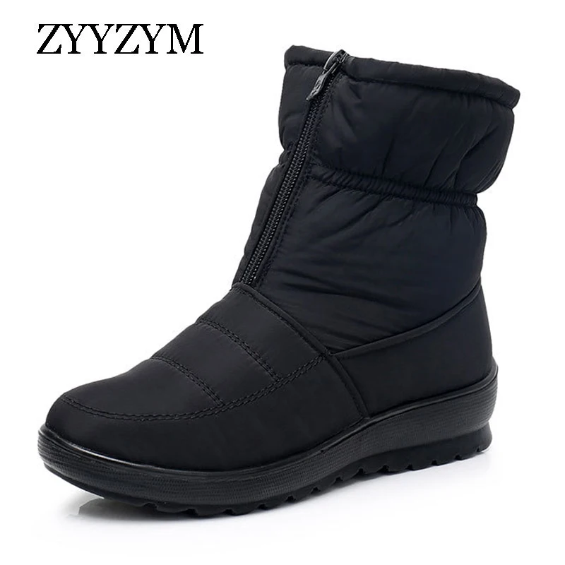 ZYYZYM Winter Women Boots Snow Boots Waterproof Cloth Plush Keep Warm
Boots For Women High top Cotton Shoes Woman Botas Mujer