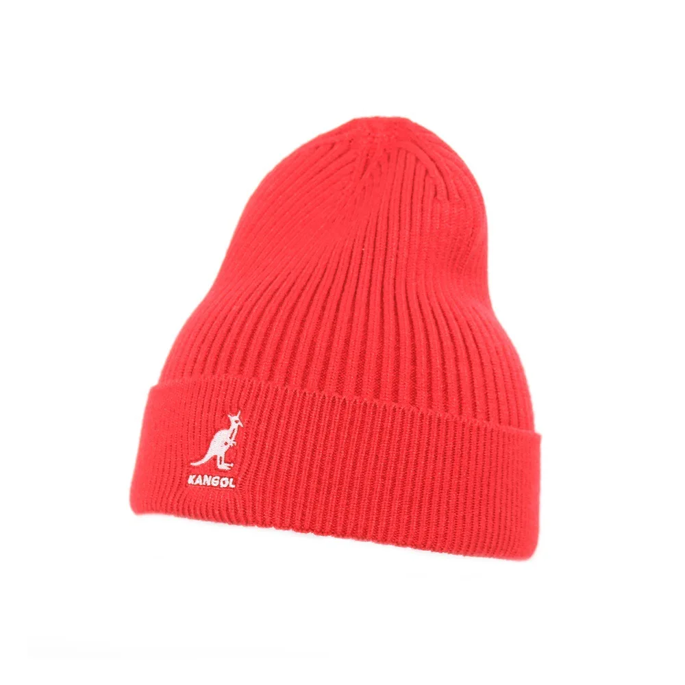 Kangaroo Kangol Knitted Hat Female Autumn  Winter Solid Color Wild Warm Woolen Hat  Beanies for Men  Ski Maks  Designer Bonnets new era skully beanie