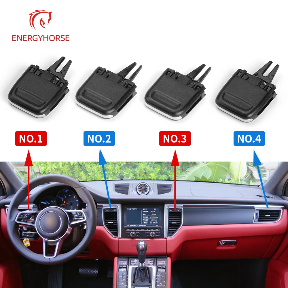 Car Front Air Conditioning AC Vent Grille Clip Slider Repair Kit For Porsche Macan 2014-