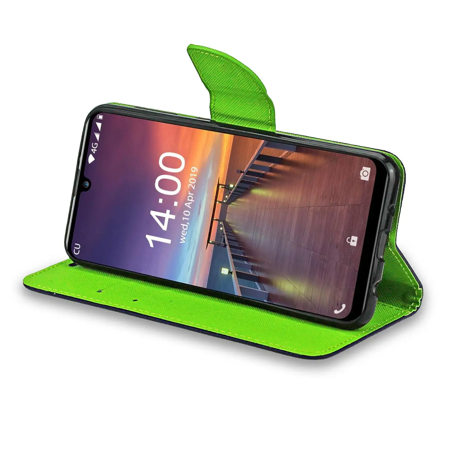 Контрастный ЦВЕТНОЙ корпус для Oukitel C16 Pro кошелек кожаная сумка Coque/чехол