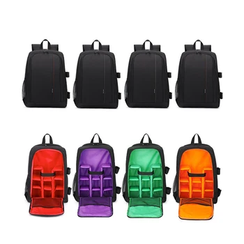 

Waterproof Digital DSLR Photo Padded Backpack with Rain Cover Bag Case for iPad Canon Sony Fuji Nikon Olympus Panasonic(Red)