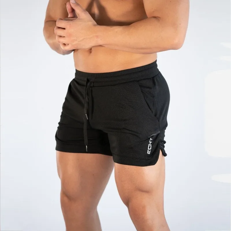 

Mens Gym Training Shorts Men Sports Casual Clothing Fitness Workout Running Grid quick-drying compression Shorts Athletics