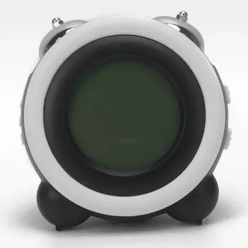 

Vintage Digital LCD Display Bell Alarm Clock Thermometer With LCK Backlight GRY