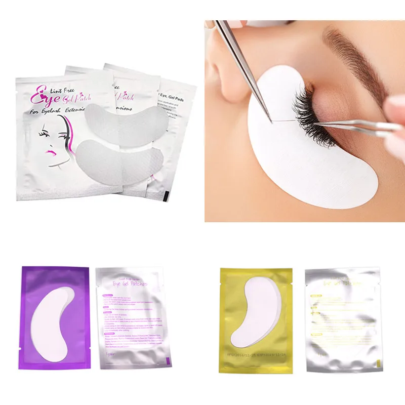 Патчи гелевые под глаза для наращивания ресниц наклейки бумажные инструменты