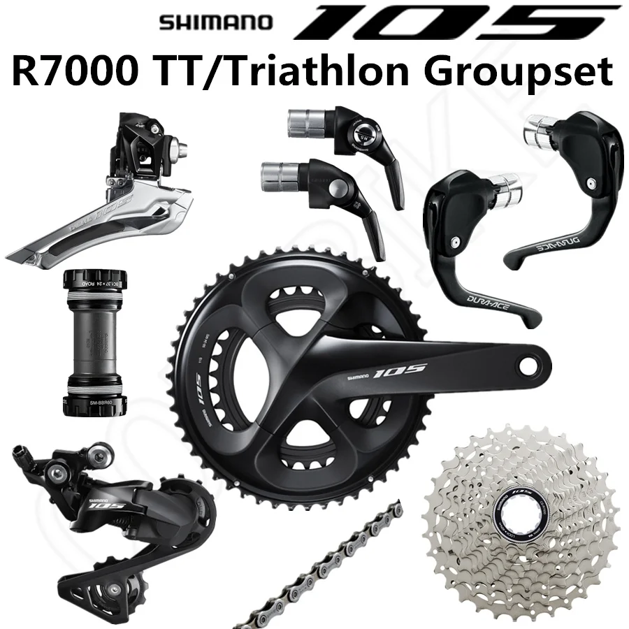 SHIMANO 105 R7000 TT/Triathlon Groupset R7000 Derailleurs BSR1 Shift