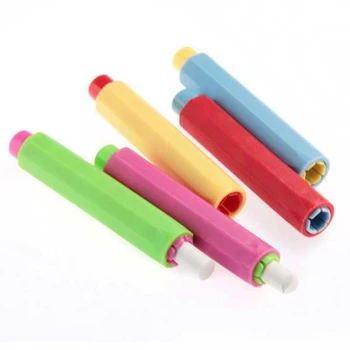 

AAY-50Pcs Dustless Chalk Holder Teacher's Chalkboard Chalk Clip Clutch Colourful Chalk Cover Non Dust Clean Teaching School Offi