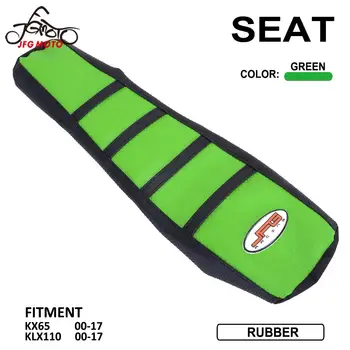 

Motorcycle Striped Rubber Gripper Non-slip Seat Cover Cushions For Kawasaki KX65 KLX110 KX 65 KLX 110 2000-2017 Dirt Pit Bike
