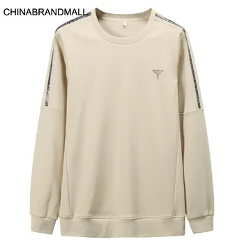 

Autumn Men Plus Fat Plus Size Length Sleeve Young Men Fat Man Leisure Round Neck Sweater