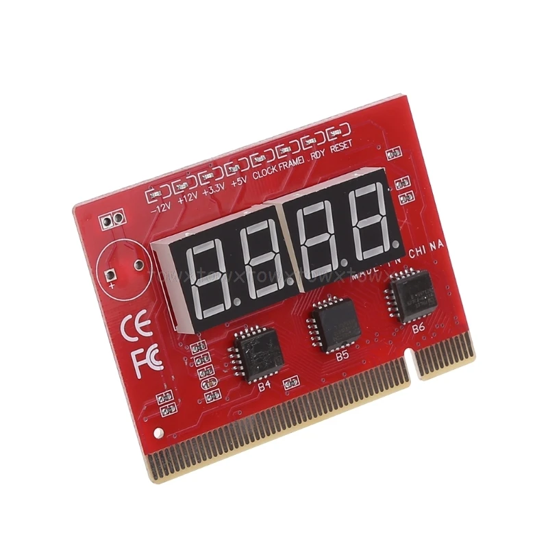 Компьютерный PCI открытка материнская плата светодиодный 4-разрядный диагностический Тесты анализатор ПК Пластик+ металлический Jy23 19 Droship