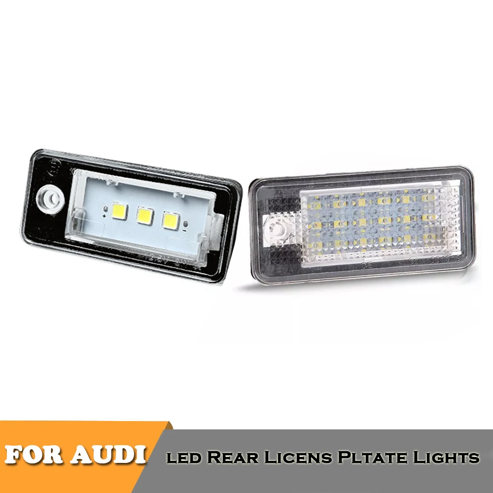 3SMD LED rear license plate lights for Audi A3 8P A6 A4 A8 Q7 RS4 RS6