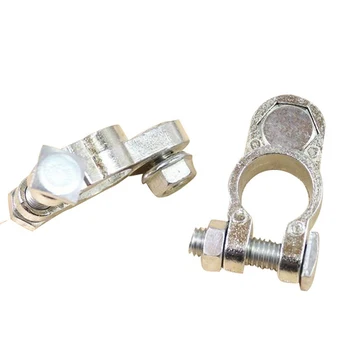 

Car Terminal Battery Clamp Cable Post Aluminum Alloy Professional Accessories Universal Clips Durable