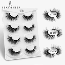 2/4 пар 8D искусственные норковые ресницы натуральные длинные 8D накладные ресницы перекрестного дизайна накладные ресницы ручной работы maquillaje