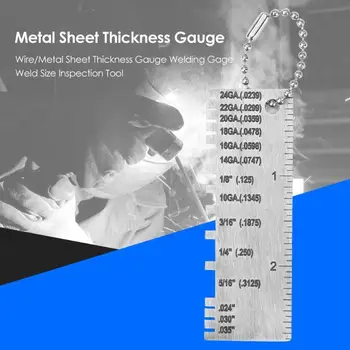 

Metal Sheet Thickness Gauge Welding Wire Gage Size Inspection Measuring Tool Excellent Strong and Durable Reading Clearly