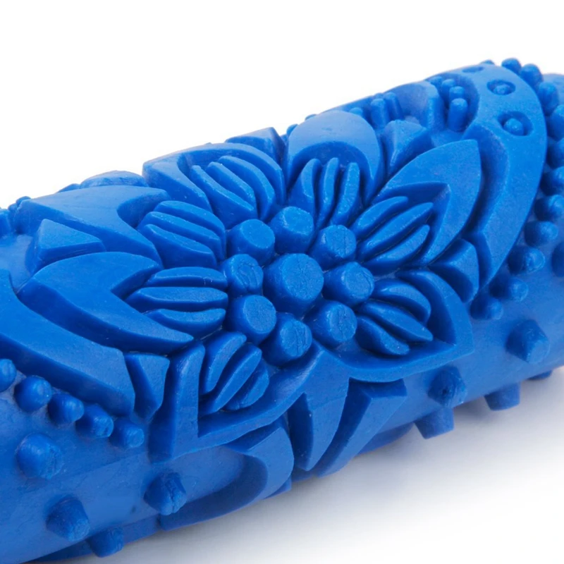 15 см цветок накатанная рельефная краска ролик обои инструмент для DIY