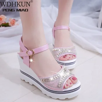 

Women Sandals Plus Size Wedges Shoes For Women High Heels Sandals Summer Shoes 2020 Flip Flop Chaussures Femme Platform Sandals