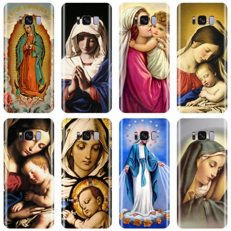 Дева Мария христианская Рождество сотовый Мягкий Силиконовый ТПУ чехол для
