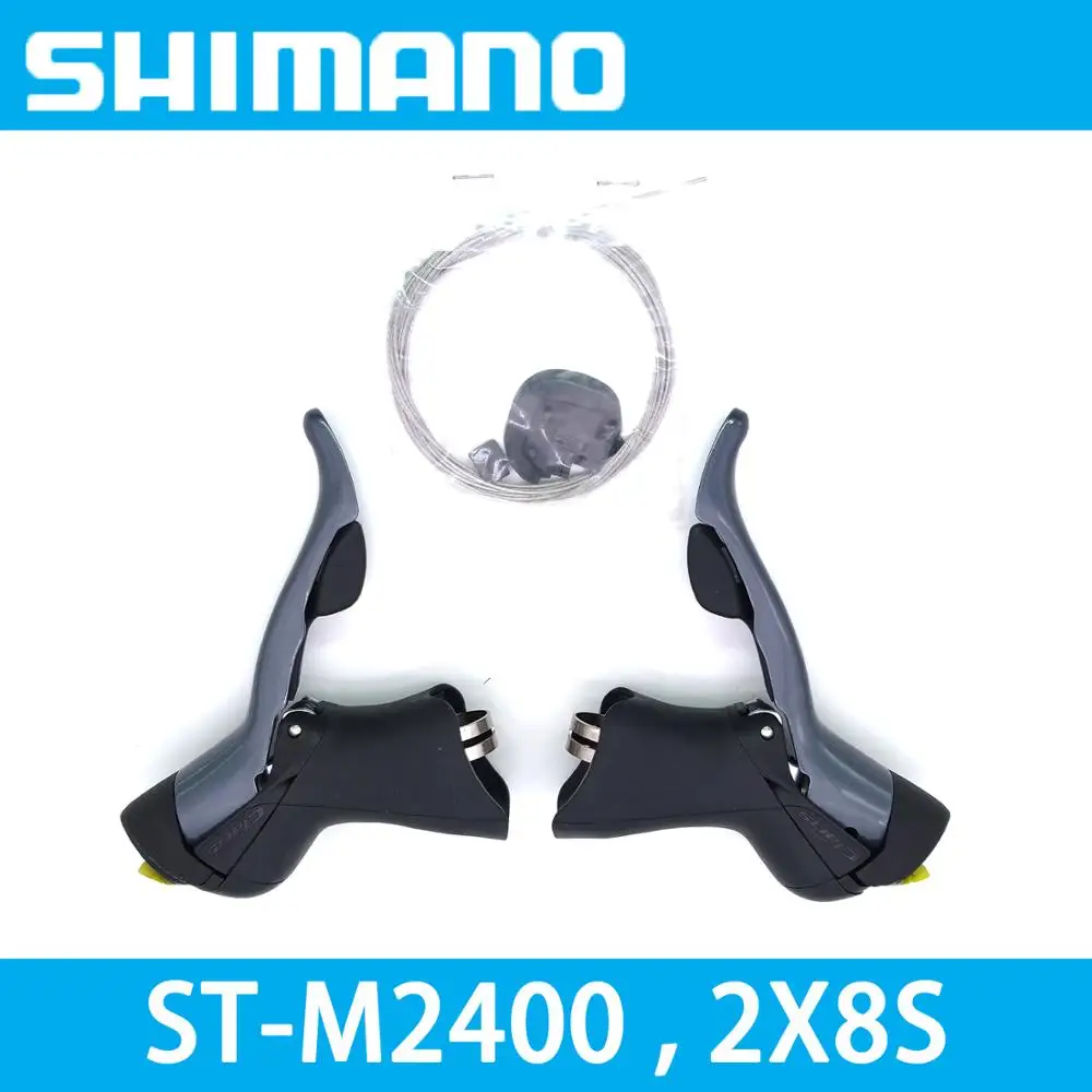 

Shimano CLARIS - DUAL CONTROL ST-2400 STi 2x8 Speed 23.8-24.2 STi-Road Left-Right DOUBLE Road Bike Levers 2400 Shifter