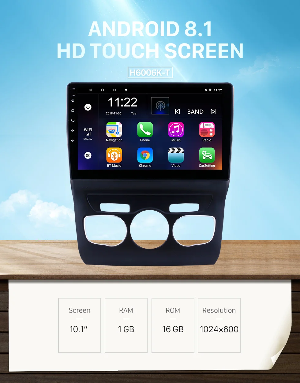 Best Harfey 10.1" GPS Car Radio Multimedia Player Android 8.1/9.0 For Citroen C4 2013 2014 2015 2016 Head Unit Support WIFI OBDII DVR 0