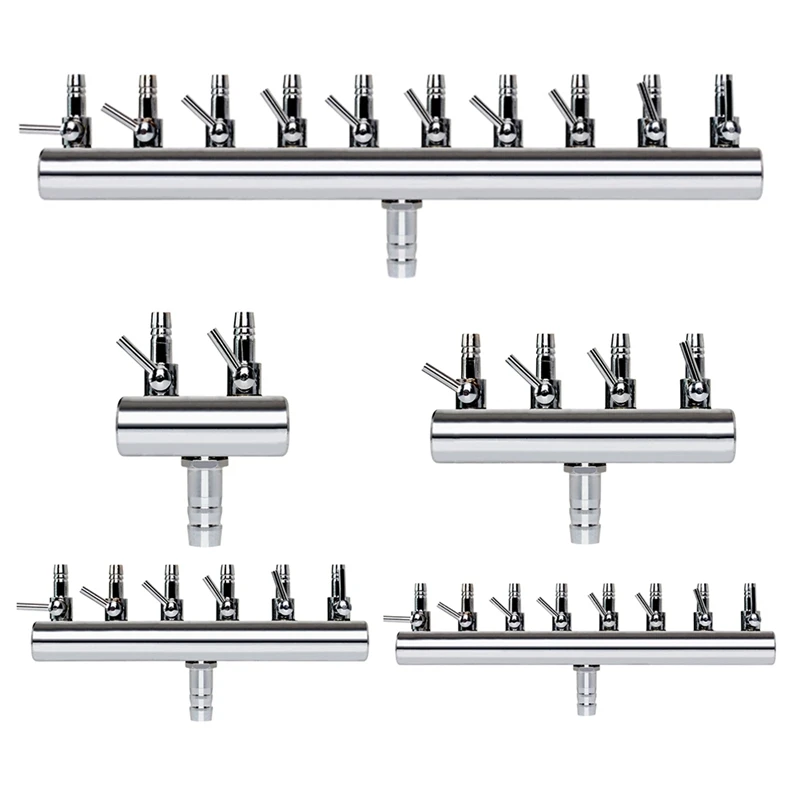 Аквариумный разветвитель для аквариума управление воздушным потоком 10 головок аквариум из нержавеющей долговечной стали кислородный насос аксессуары