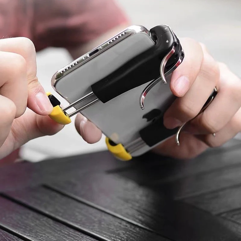  Smart Phone Gaming Joystick Six-finger Wasp Button Hand Tour Handle Grip Shooting Assist Button Lef