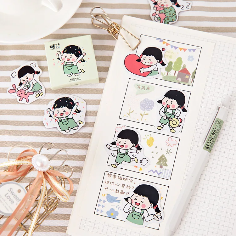 Зеленый живого милый Kawaii блокнот для заметок в пледах и линиях для заметок липкая бумага Канцелярские Стикеры планировщик блокноты офисные школьные принадлежности