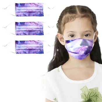 

3PCS Children mask Disposable 3 Layers Ply Filter printing mouth Face Mask Earloops Meltblown Non-woven face mask Mascarillas