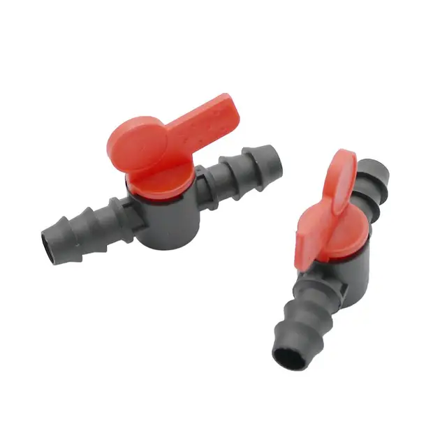 6pcs DN16mm pipe valve connector  Switch Barb Garden Irrigation System Flow Control Valve Quick Connector Fittings Closure Tool 5
