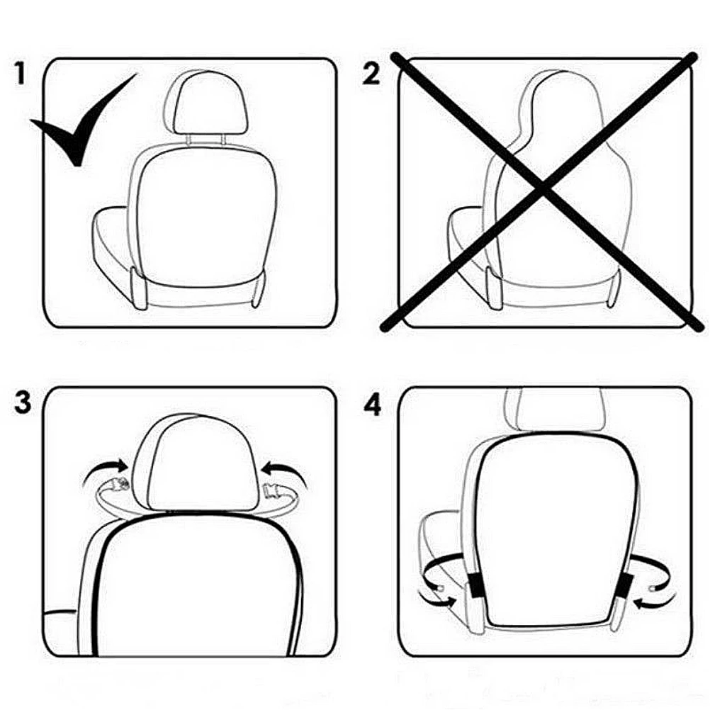 Автомобильный чехол на заднюю часть сиденья для малышей, Противоскользящий коврик на заднюю часть сиденья, защита от грязи