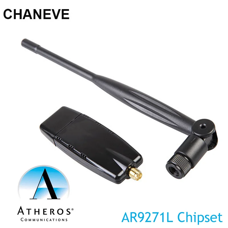 Беспроводной USB Wi-Fi адаптер 150 Мбит/с чипсет Atheros AR9271 сетевая карта 802.11n с антенной 5