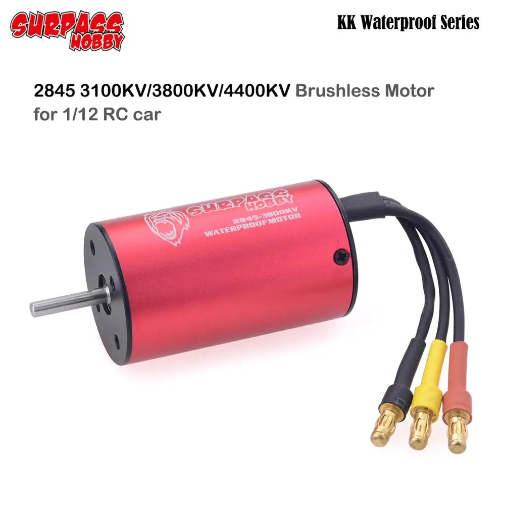 SURPASS HOBBY KK водонепроницаемый бесщеточный мотор серии 2845 3100KV 3800KV 4400K для HSP HPI SCX10 1/12