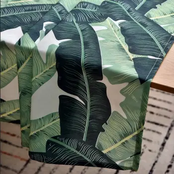 

Nordic Banana Leaf Tablecloth for Kitchen Dining Table Cover Waterproof Cafe Rectangular Tablecloth JS126C