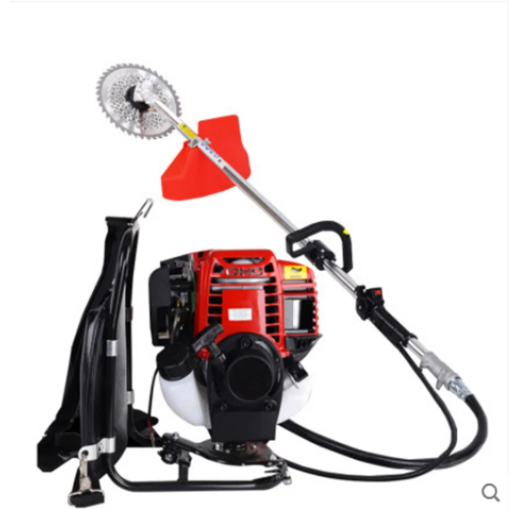 

Anjieshun High-quality Gasoline Backpack Type Four-stroke Lawn Mower Brush Cutter Weeder Lawn Mower Side-mounted High Efficiency