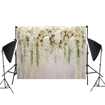 

Flower Wall Wedding Photography Props 3D Photo Background Cloth for Wedding, Party, Photo studio