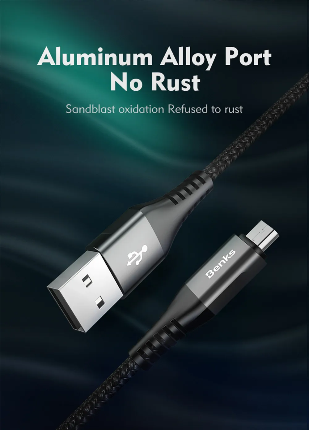 Кабель USB для быстрой зарядки 3A для микро-выхода
