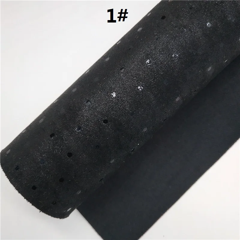 1 1 шт. 21X29 см бархатная ткань в горошек для изготовления луков LEOsyntheticoDIY T103 - Цвет: 1