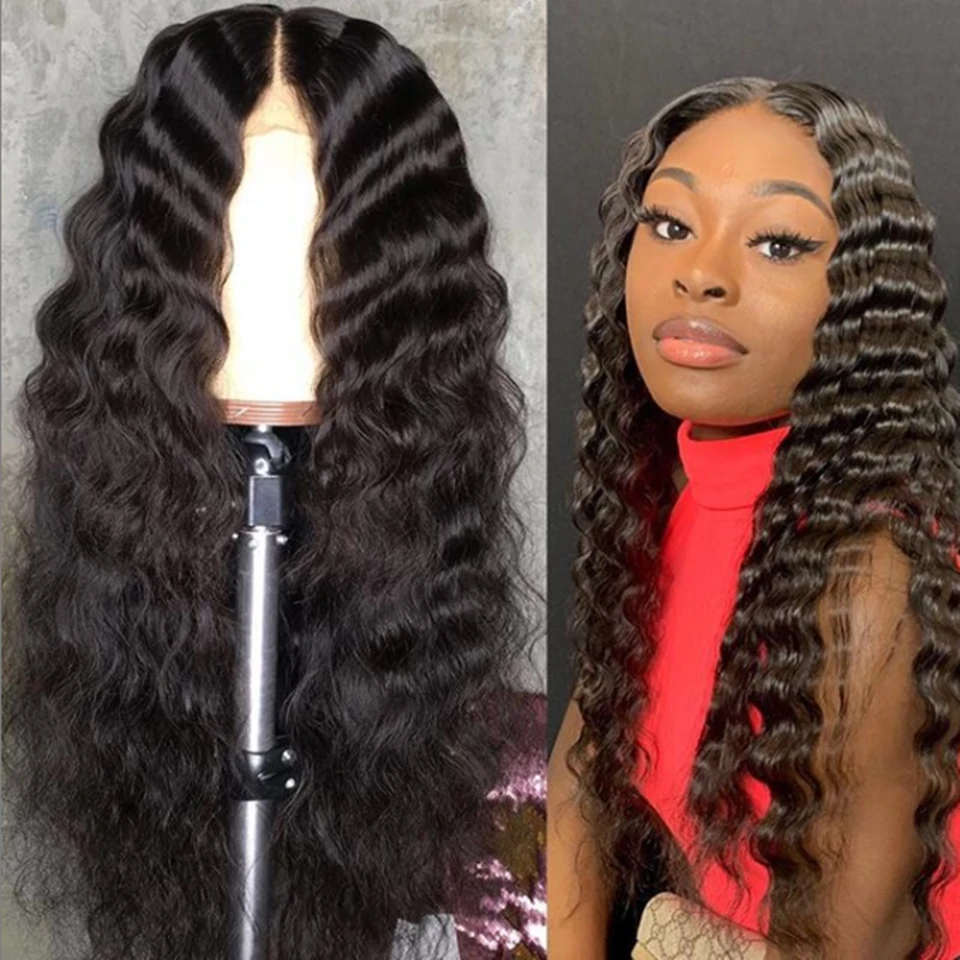 

Loose Deep Wave Wig 13X4 Lace Front Wigs For Black Women Pre Plucked Transparent Lace Frontal Human Hair Wigs Mystery Girl Hair