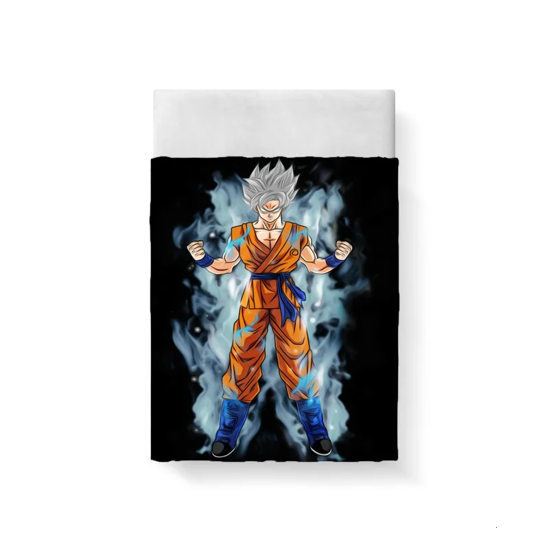 Комплект постельного белья Dragon Ball, 3D King size, хлопковое постельное белье, роскошные edredones y conjuntos de ropa de cama, домашний текстиль, Комплект постельного белья