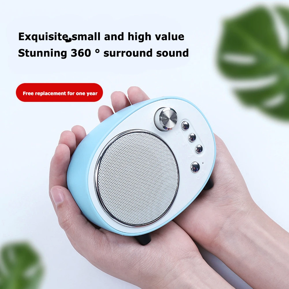 

Mini Bluetooth Speaker Rechargeable Wireless Sound Loudspeaker Portable TF Card Box Radio Music Subwoofer TF Card Music Player