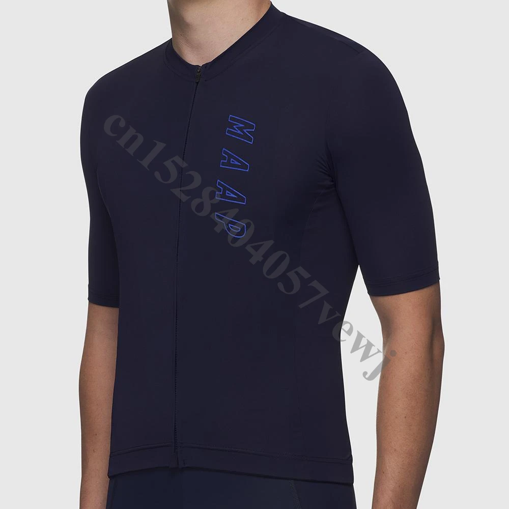 LairschDan MAAP Мужская Высококачественная профессиональная команда MTB летняя велосипедная майка с коротким рукавом для велоспорта, одежда для велоспорта, топы для велоспорта синего цвета
