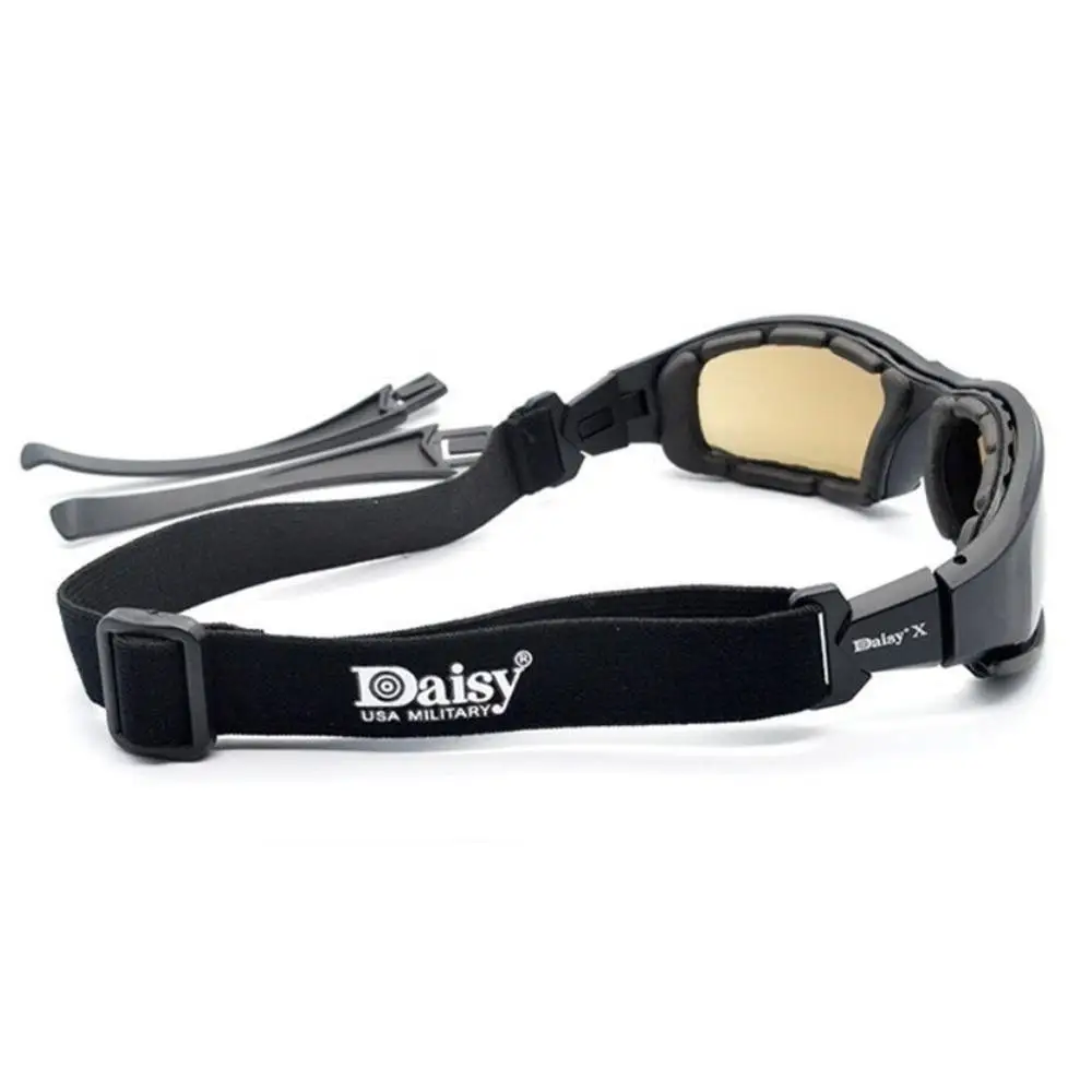 Daisy X7 Тактические Солнцезащитные очки UV400 защита военные очки охота, стрельба, страйкбол для активного отдыха 4 линзы