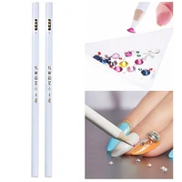 12Pcs Rhinestone Picker Wax Pen Set, Nail Dotting Pen Self Adhesive Picker Pencil Gem Pick up Tool with Bead Sorting Tray 2