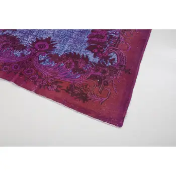 

157x245 Cm Fuchsia Handmade Over Dyed Rug-5x8 Ft