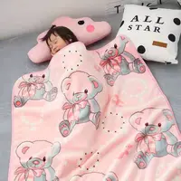 Spring Summer Newborn Blanket Children Lunch Break Single Layer Baby Blanket Kindergarten Blanket Office Cover Blanket Flannel 2