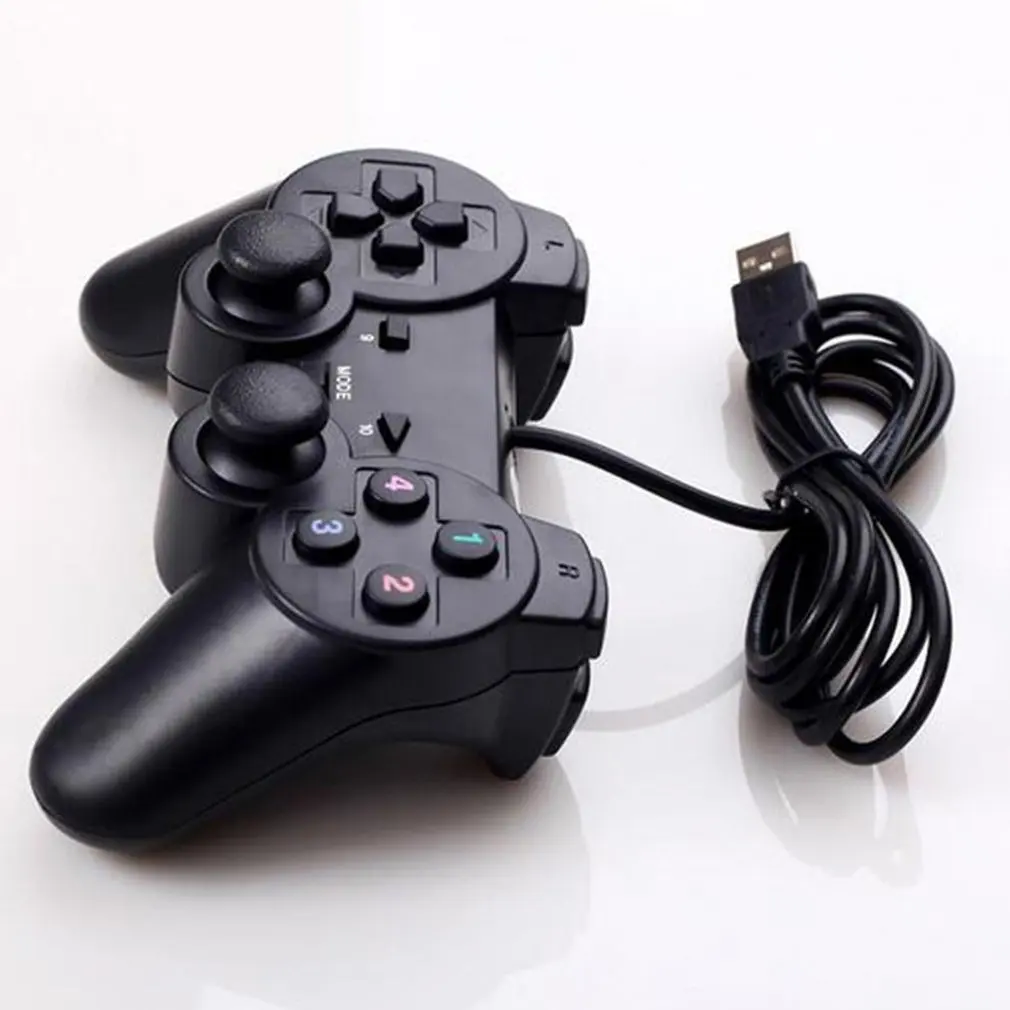 Проводной геймпад джойстик USB2.0 Shock Joypad геймпад игровой контроллер для ПК ноутбук компьютер Win7/8/10/XP/Vista