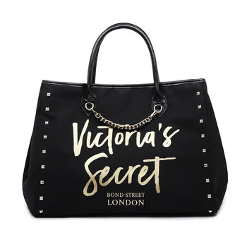 

New style women's shopping bag fashion four-color women canvas letter handbag on sale