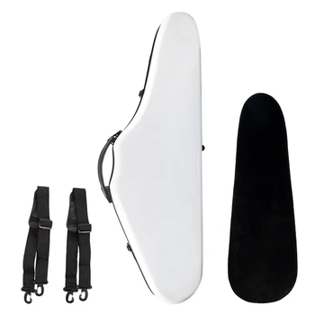 

4/4 Full Size Triangular Shape Violin Hard Case Bag Professional Parts Frosted with Carry Handle Straps